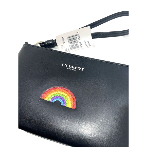 Coach Rainbow Corner Zip Wristlet Wallet F26938 Calf Leather NWT MSRP $95 - Picture 10 of 12